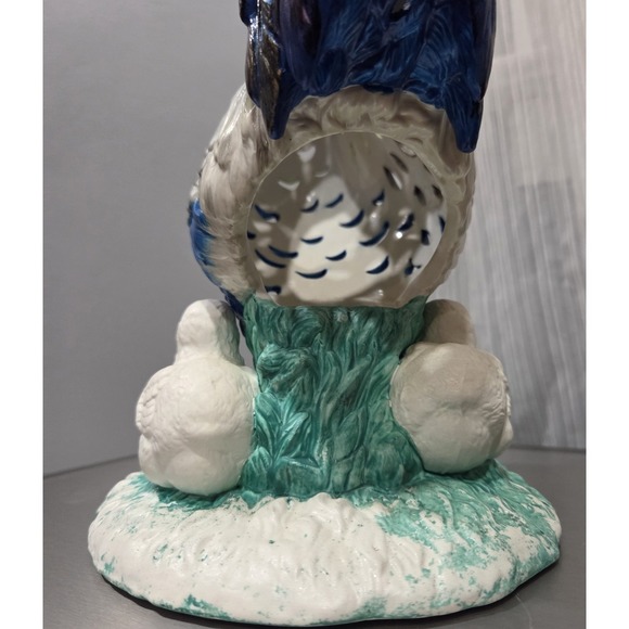 PARTYLITE Glazed Ceramic‎ Rooster And Chicks Tealight Candle Holder - Picture 7 of 9